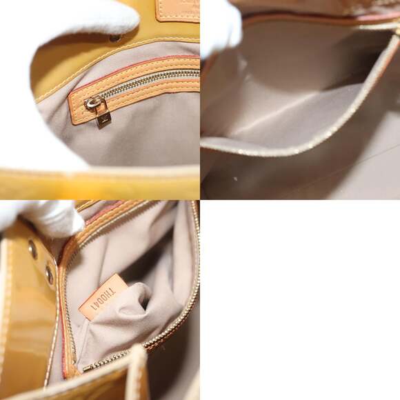 LOUIS VUITTON Monogram Vernis Reade MM Hand Bag Beige M91141 - Picture 12 of 12